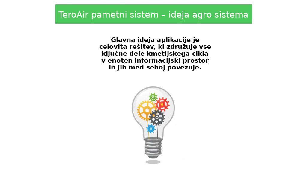 Pregled koncepta pametnega sistema in agro sistema TeroAir