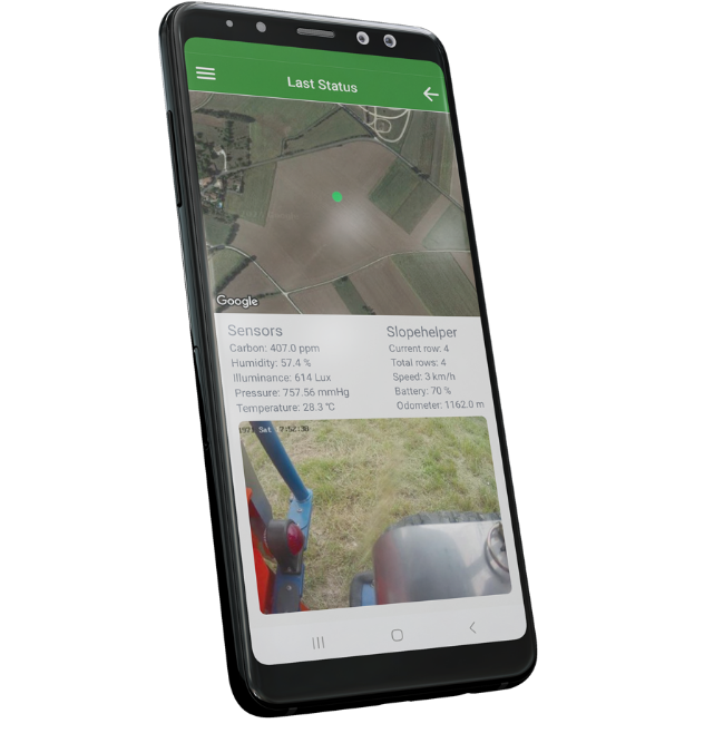 TeroAir live weather and vehicle data view