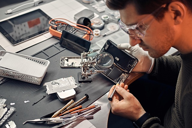 Electronics assembly technician image